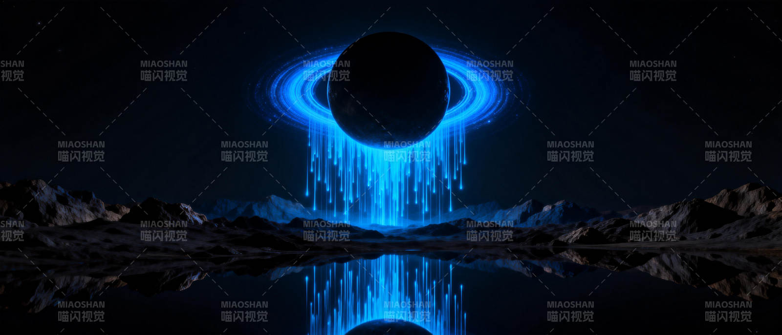 蓝环星球奇景图片