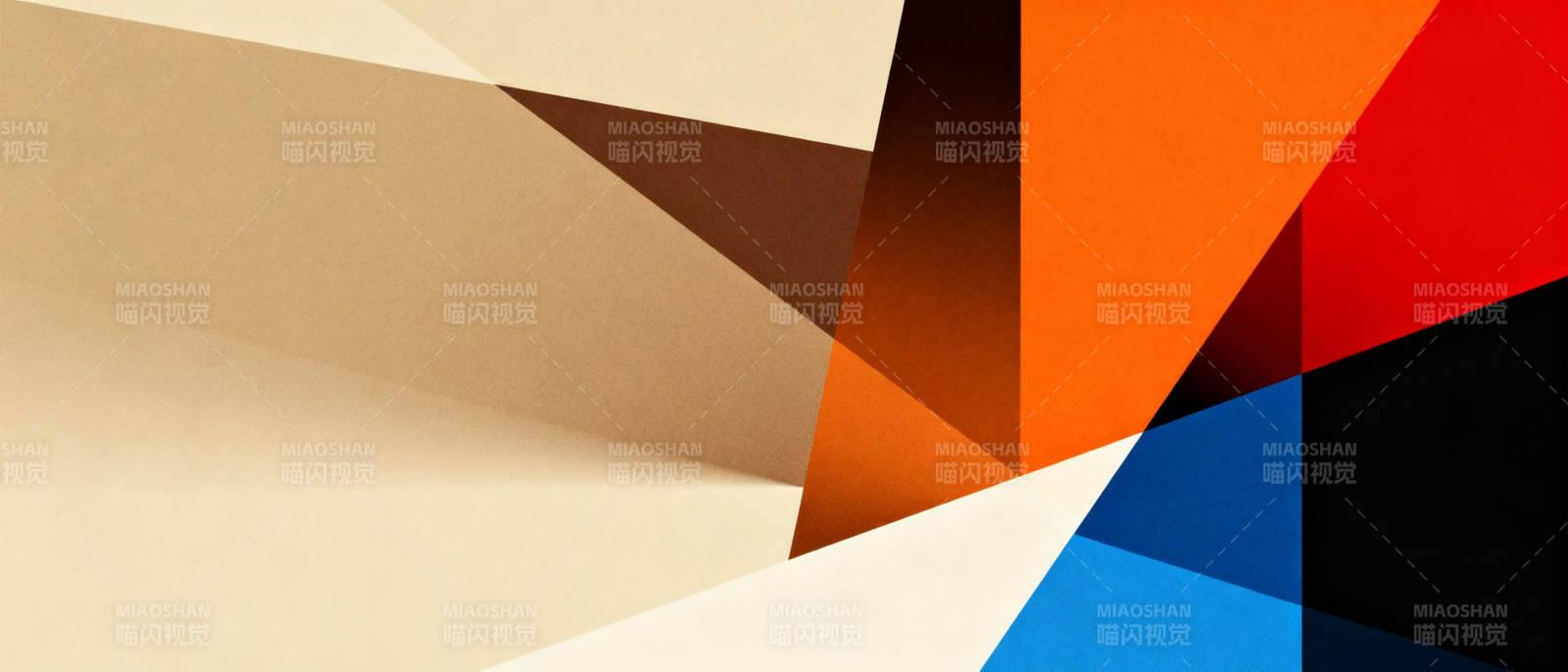 几何色彩拼接图片