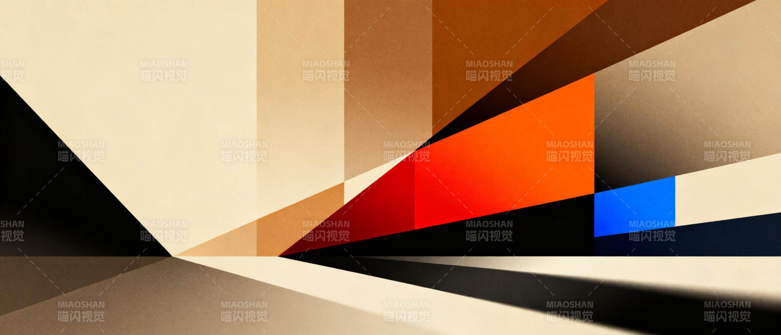 几何色彩交错图片