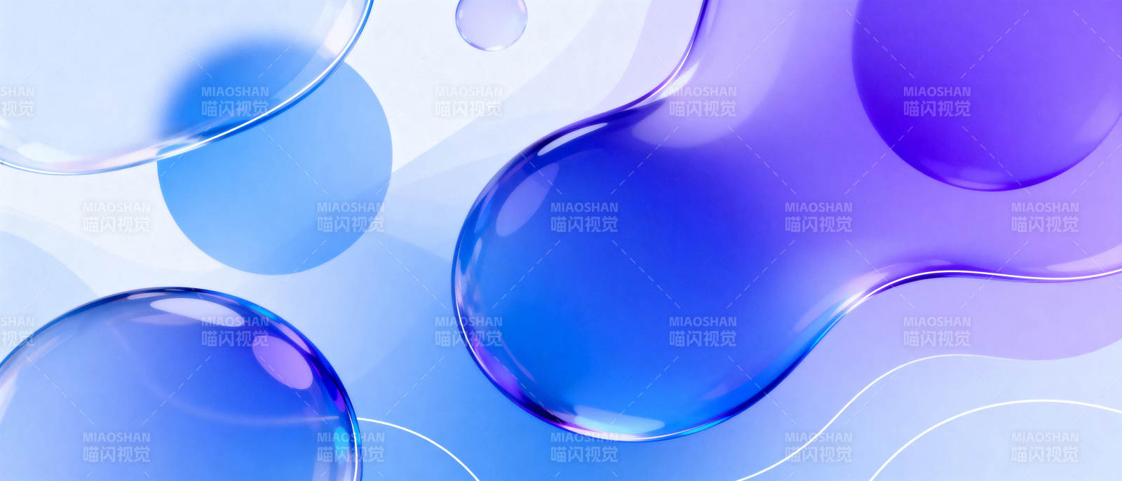 蓝色水滴艺术图片