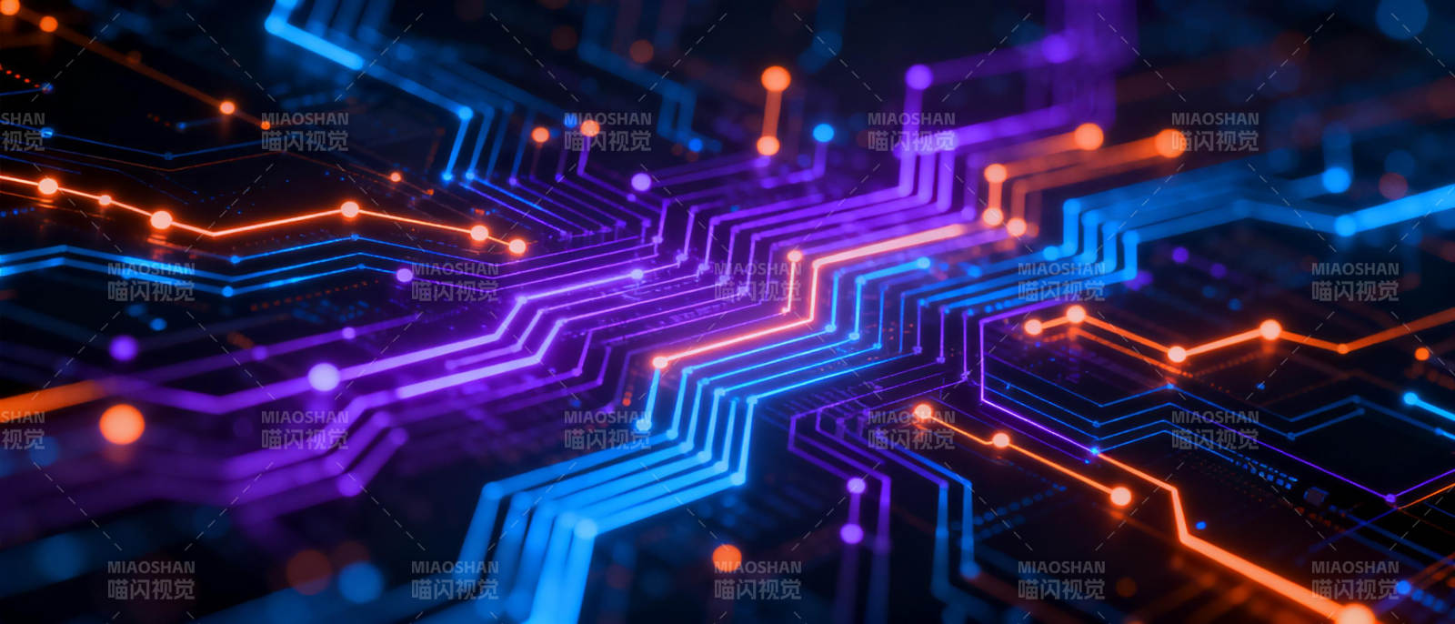 科技电路光影图片