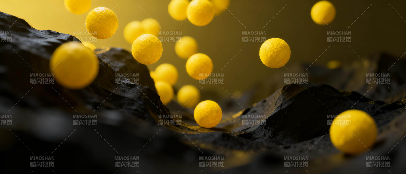 金球跃动于暗岩图片