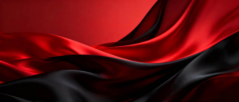 红黑绸缎飘逸图片