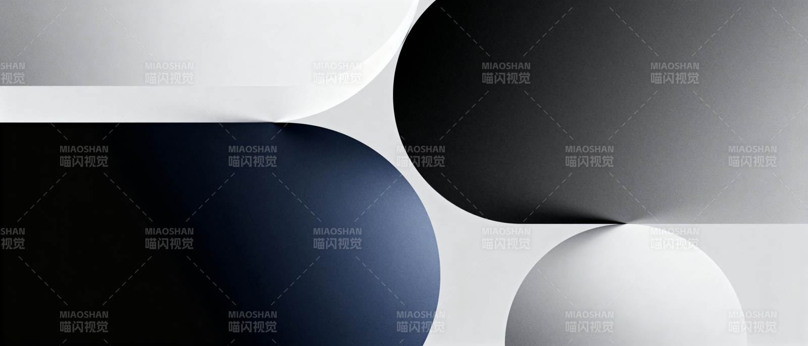 黑白几何抽象艺术图片