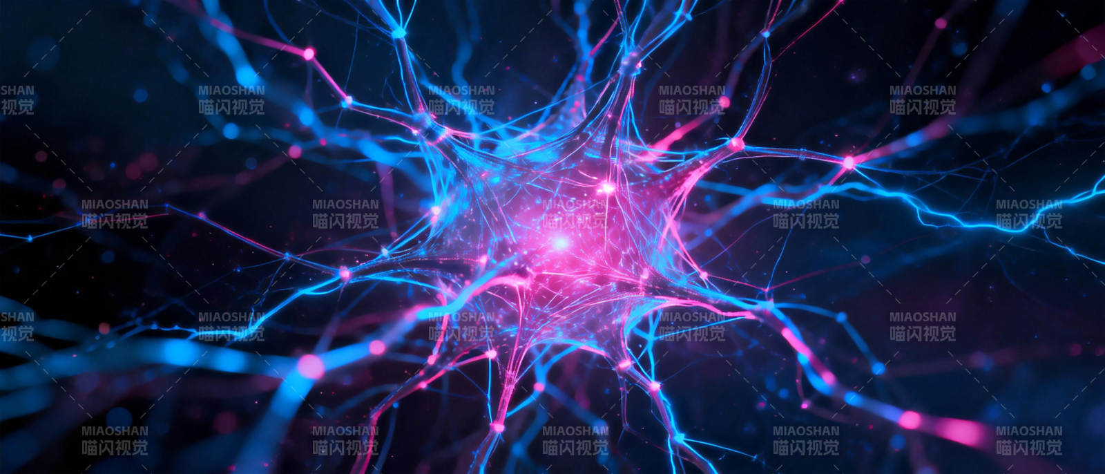 神经元网络光芒图片