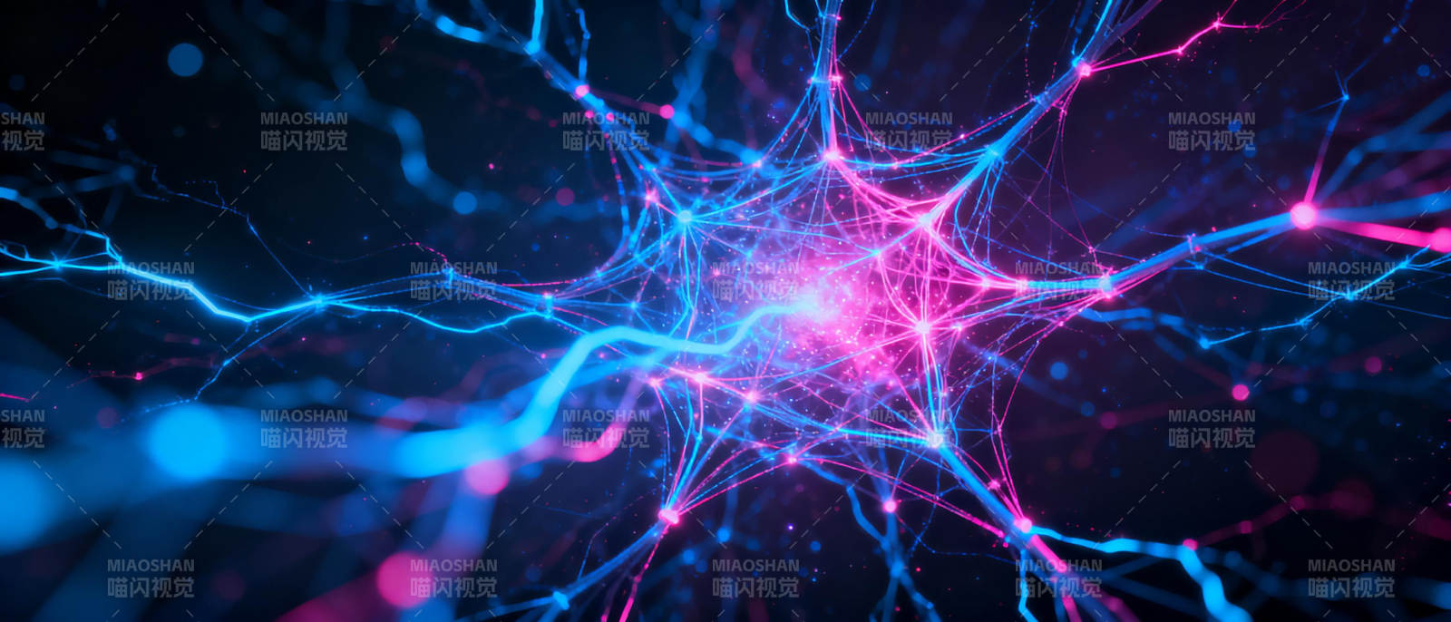 神经网络光芒图片