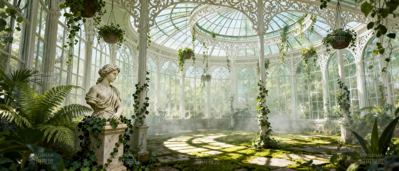 温室花园静谧景图片