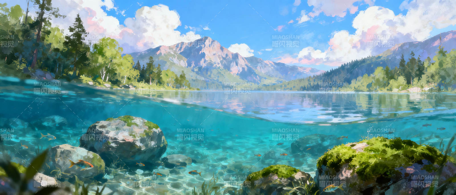 湖光山色 静谧如画图片