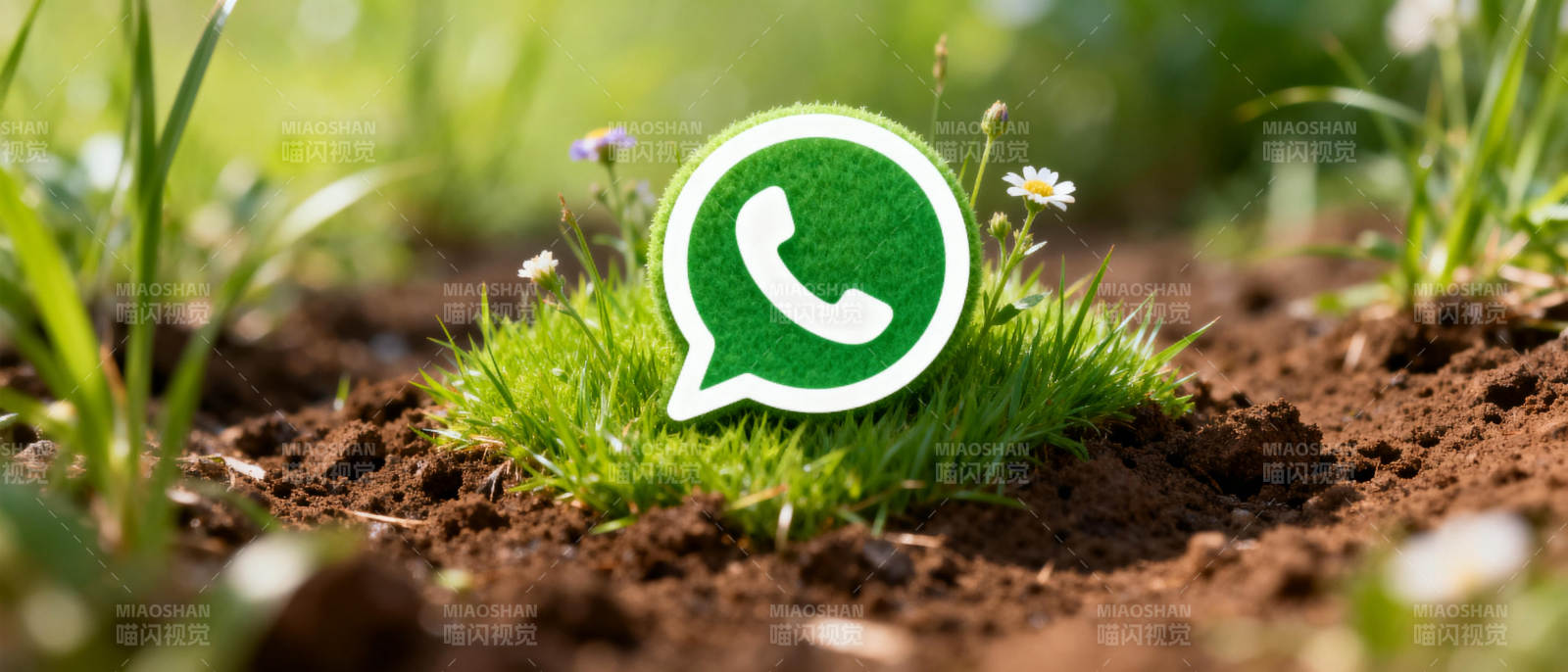 微信绿草生机勃勃图片