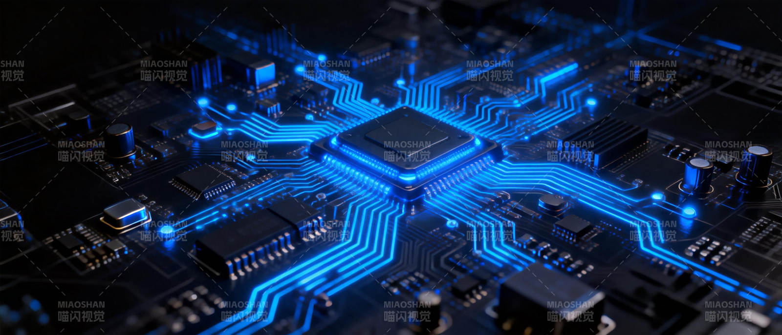 科技芯片电路图图片