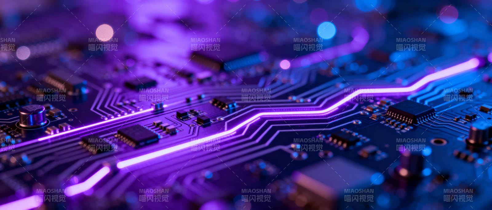 霓虹电路板图片