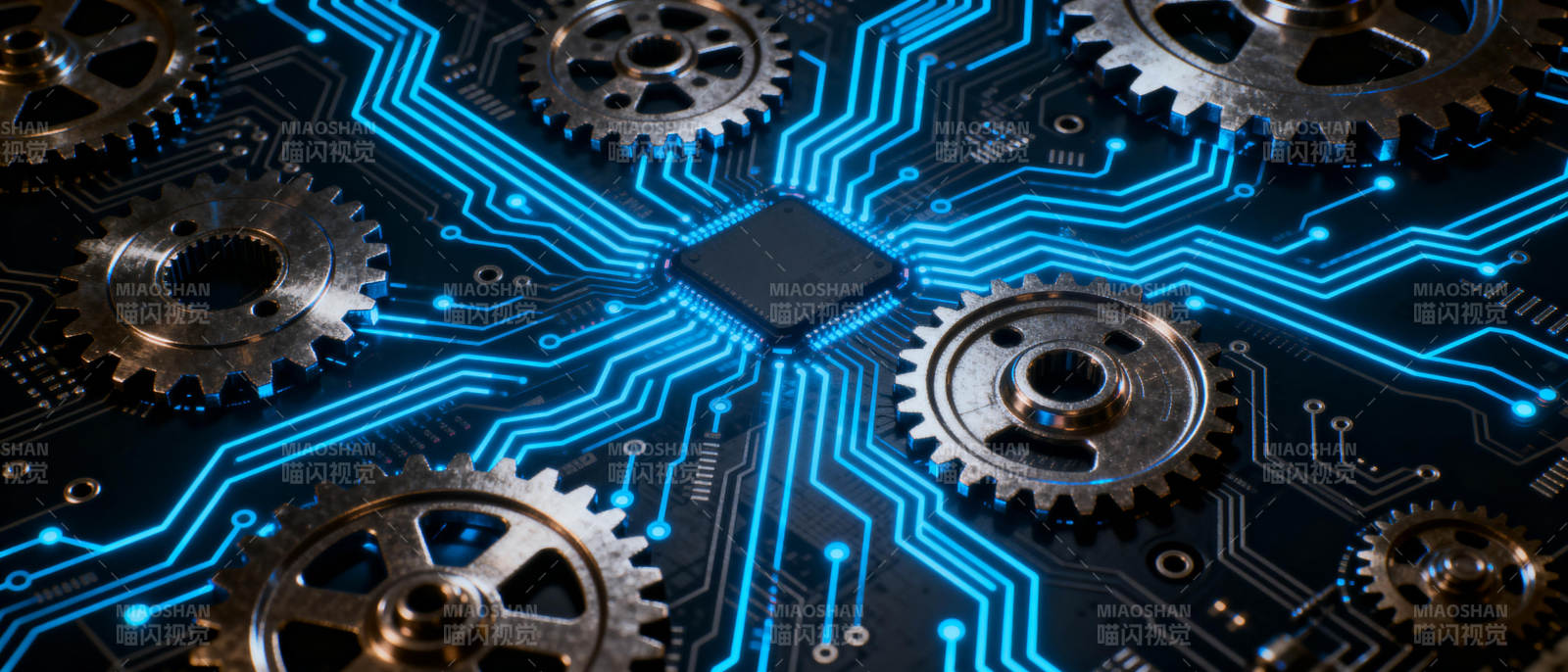 科技齿轮电路图图片