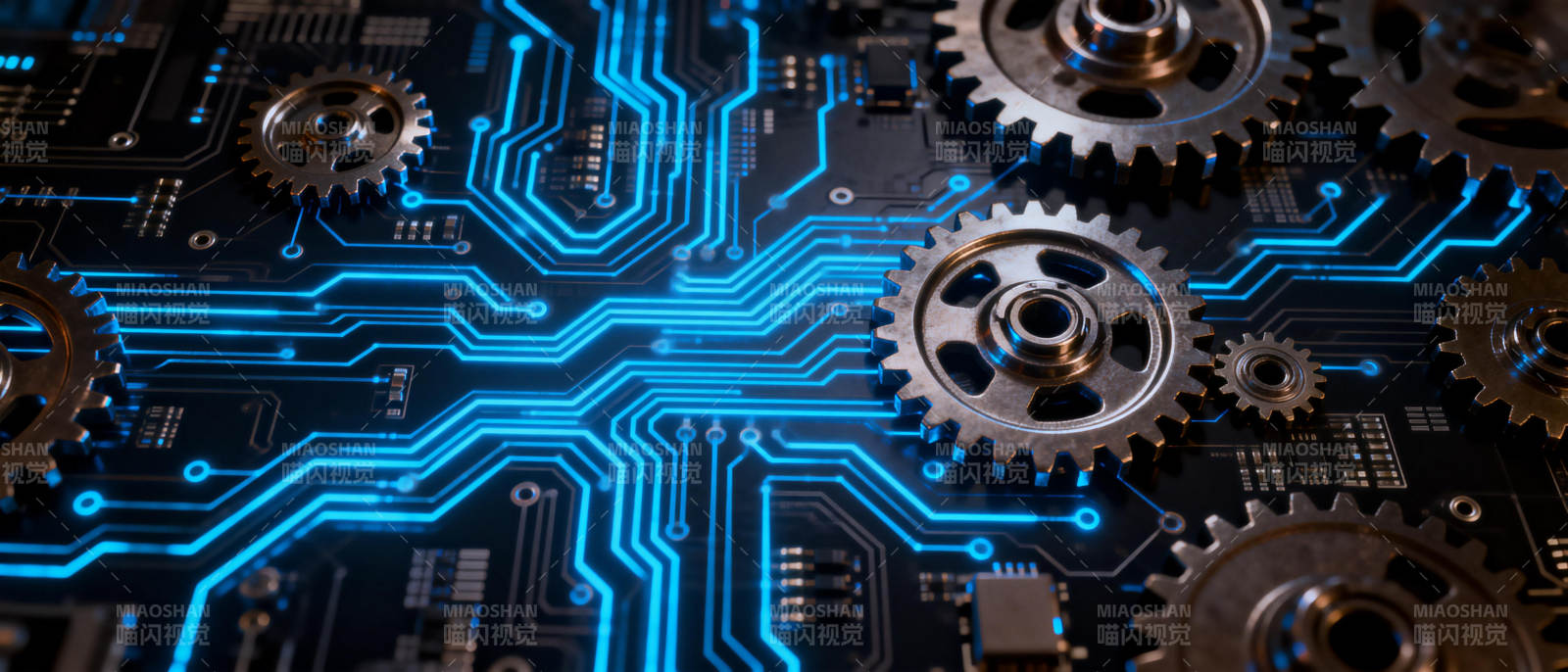 科技齿轮电路图图片