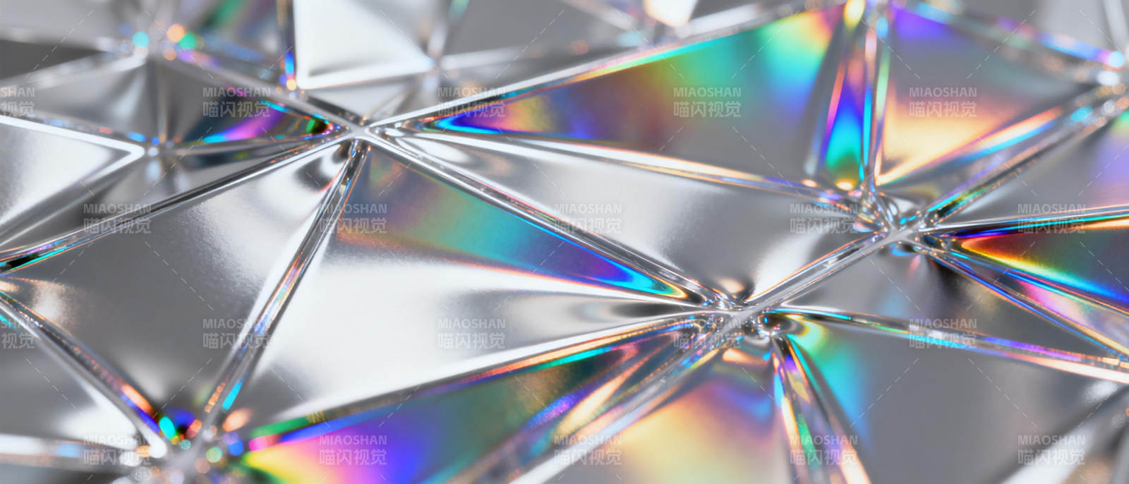 炫彩几何晶格图片