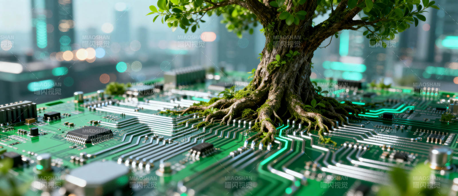 科技与自然共生图片