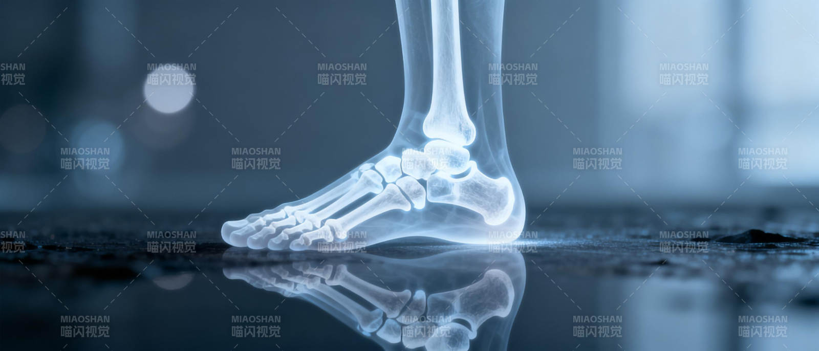 足骨透视图图片