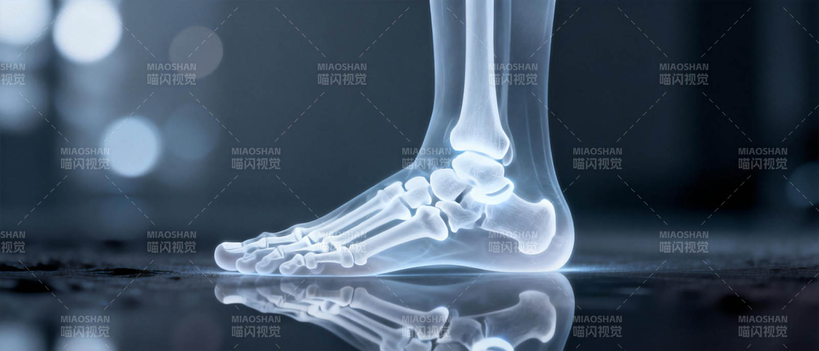 足骨透视图图片