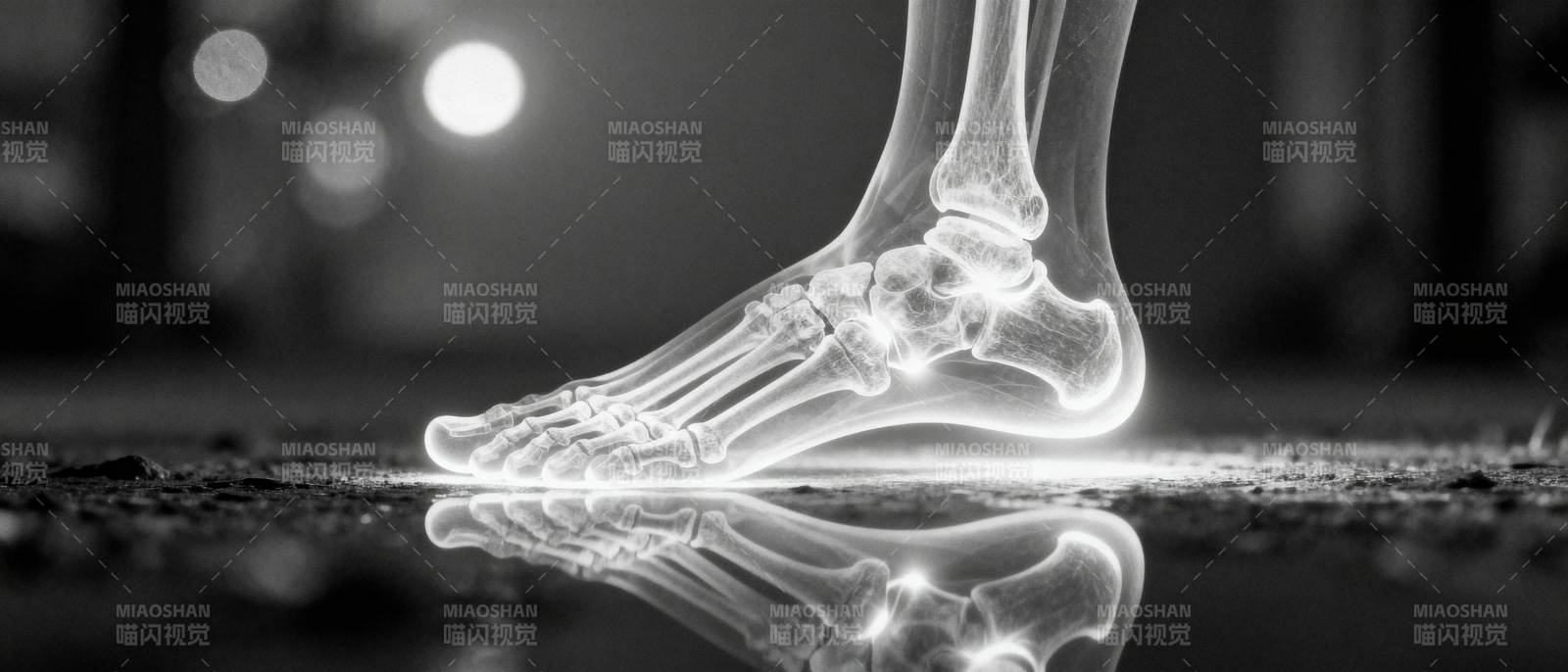 足骨透视图图片