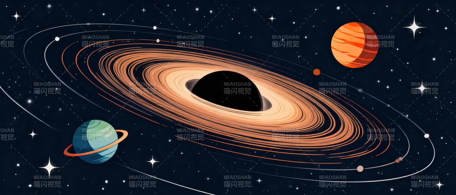 宇宙星环奇观图片