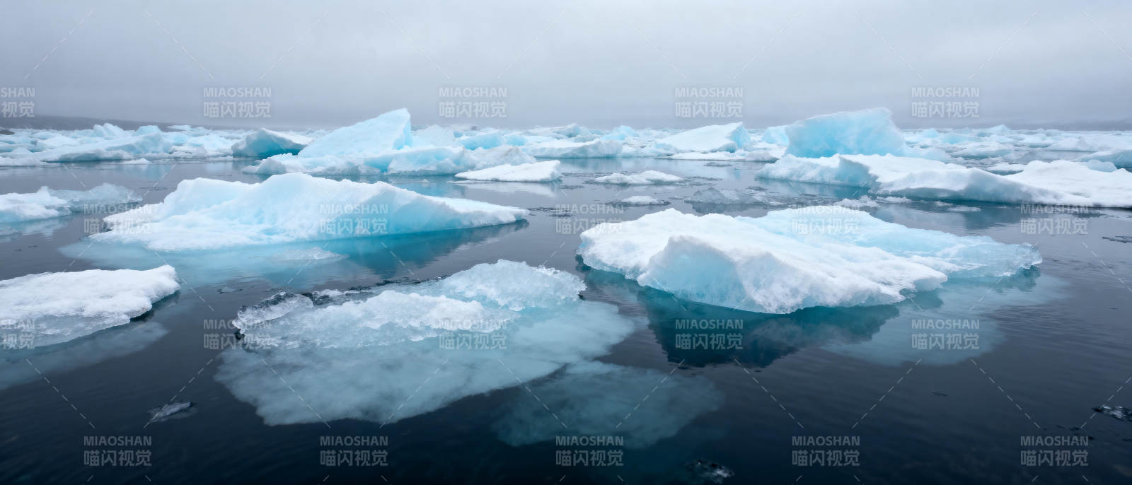 冰海浮冰图片