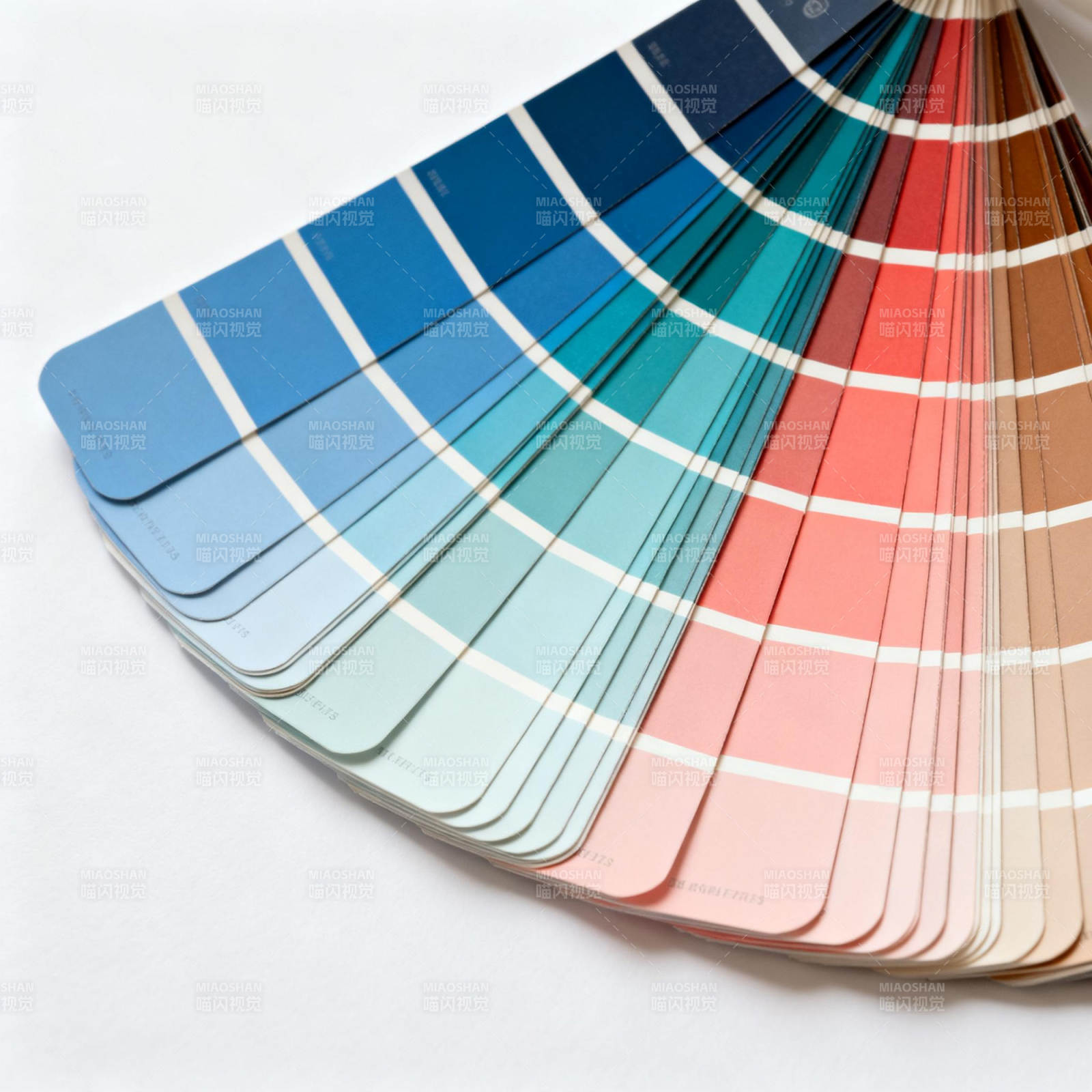 色彩样本扇图片