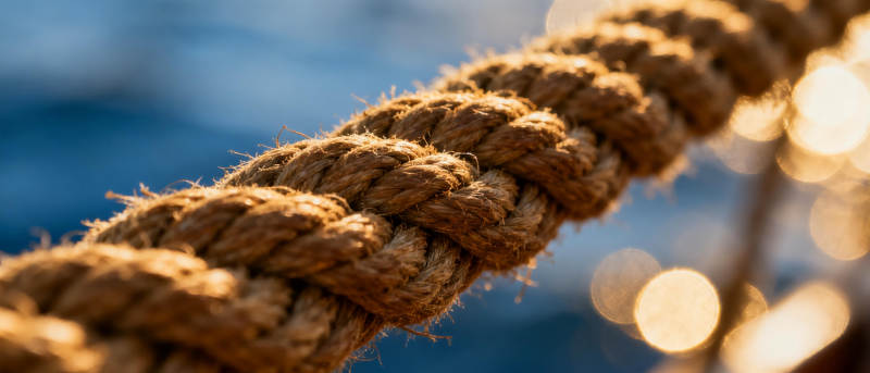 绳索与海光图片