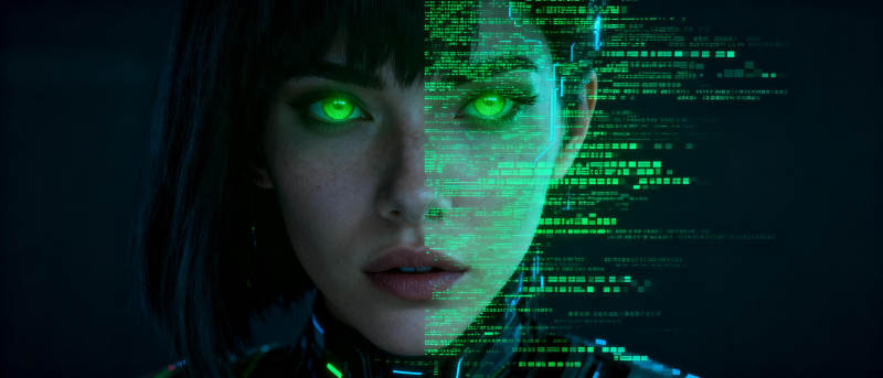 赛博女郎 代码之眼图片