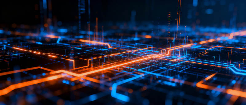 未来科技城市夜景图片