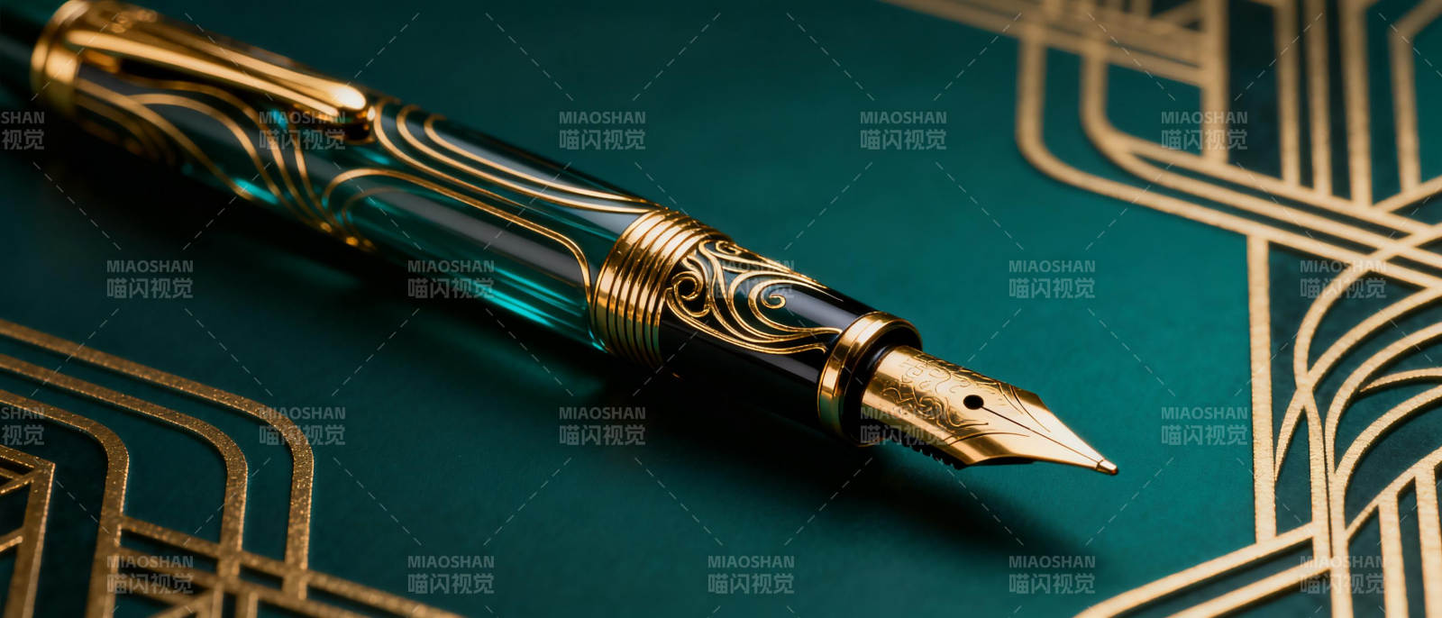 奢华钢笔艺术图片