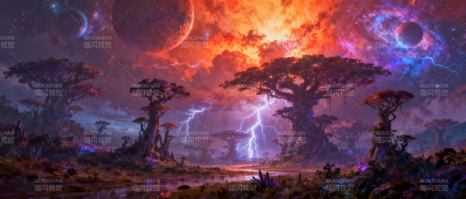 异星雷暴森林图片