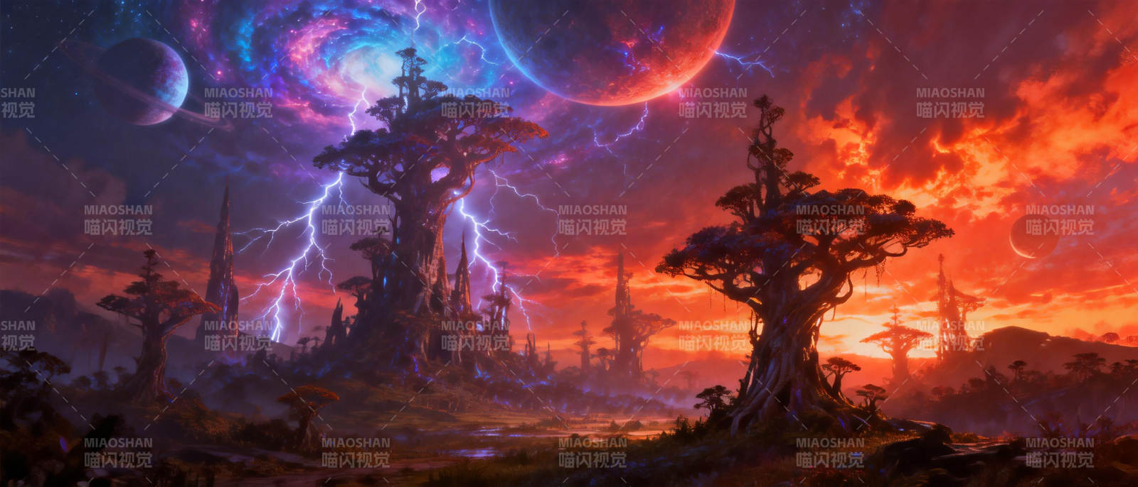 异星风暴夜图片