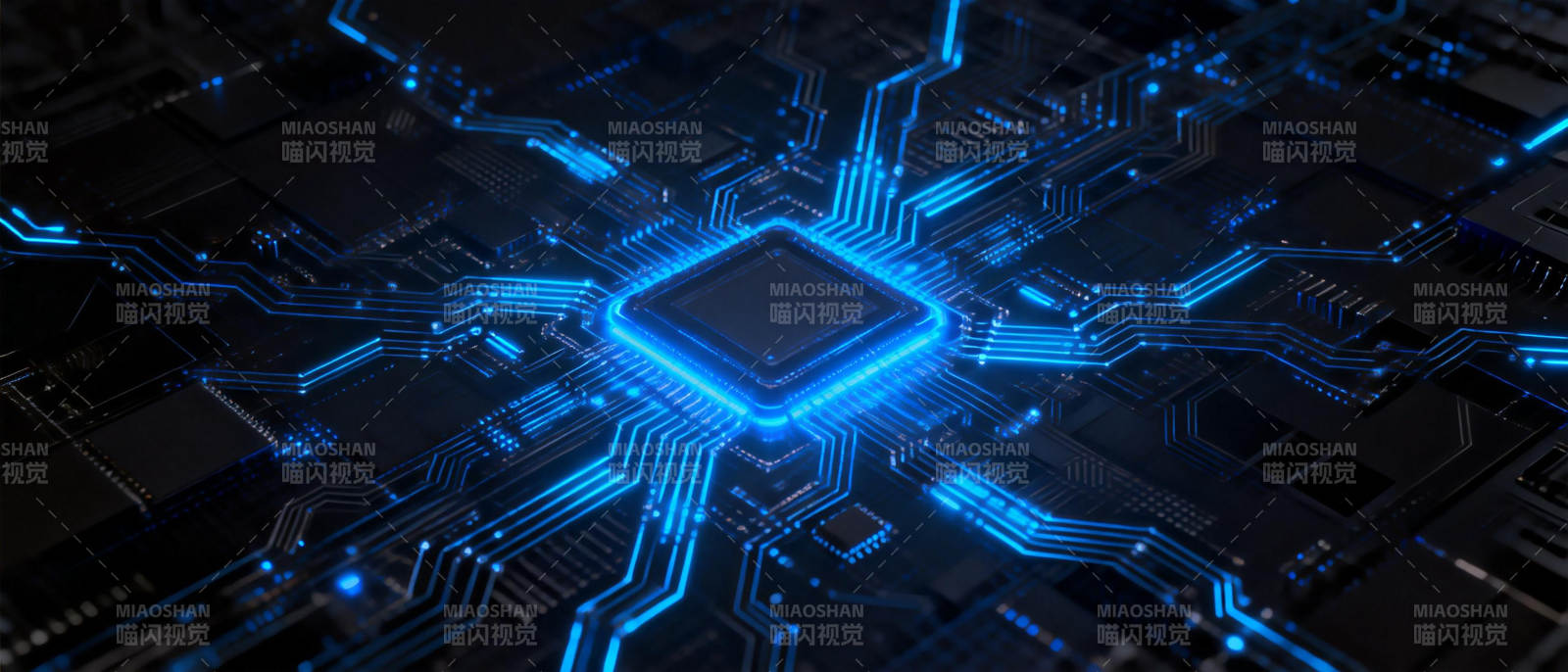 科技芯片电路图图片