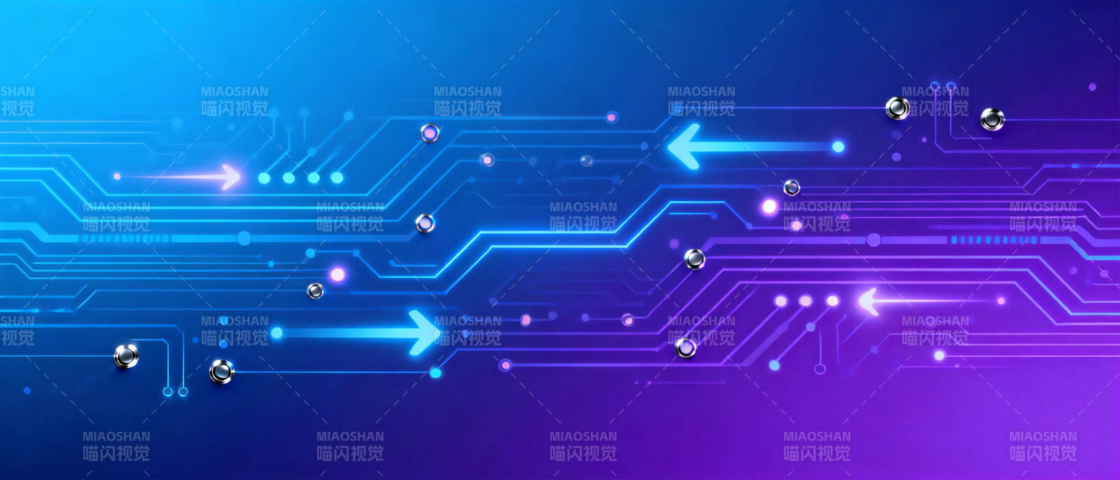 科技电路光效背景图片