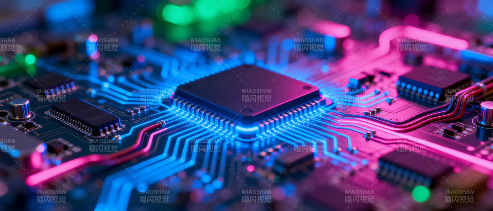 炫彩电路芯动图片