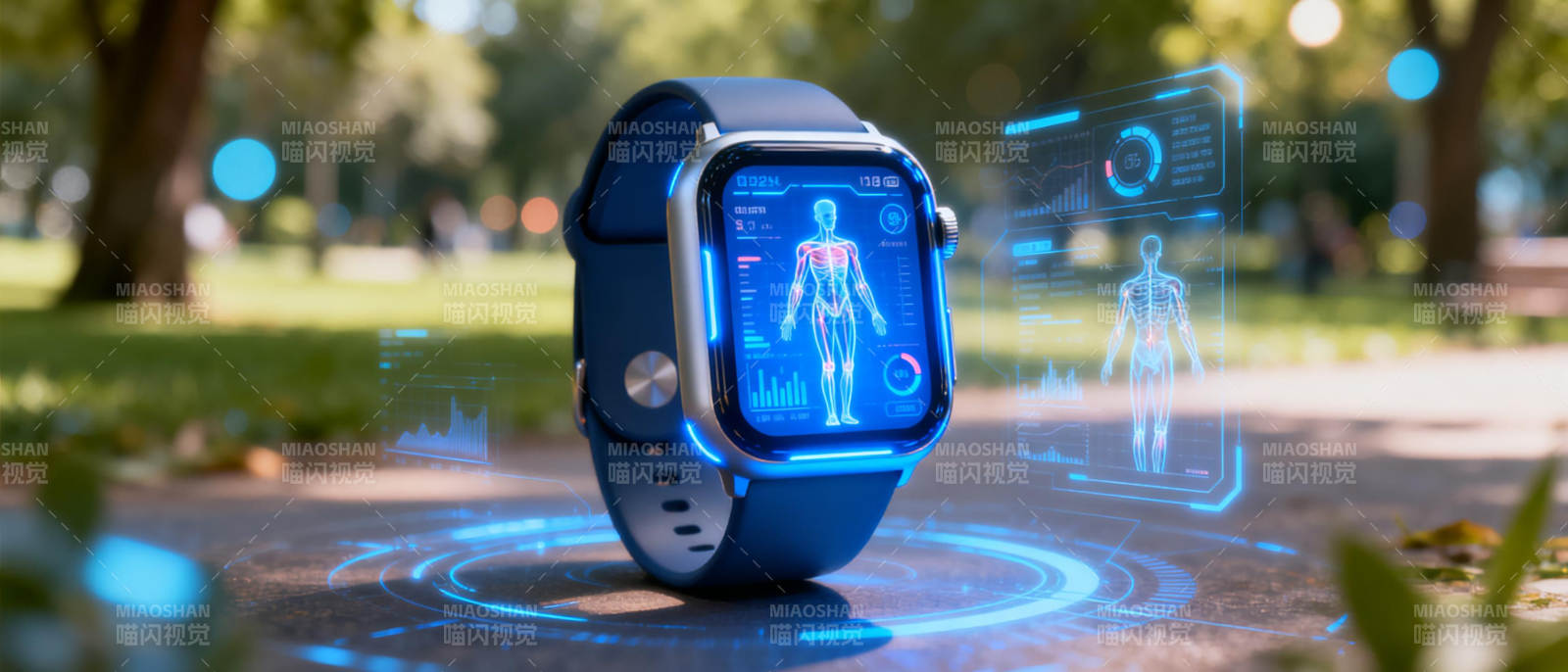 智能手表健康监测图片