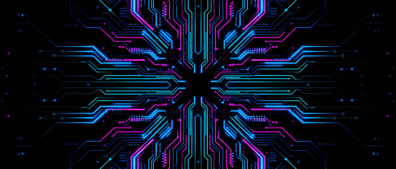 霓虹电路图图片