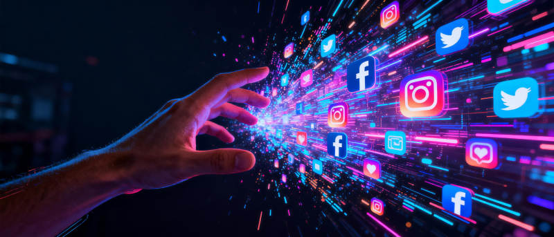 指尖触碰数字世界图片