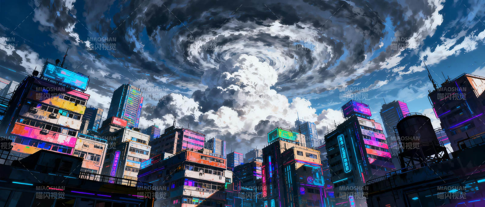 霓虹都市风暴图片