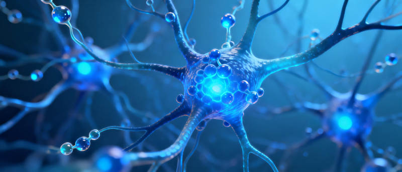 神经元发光图图片