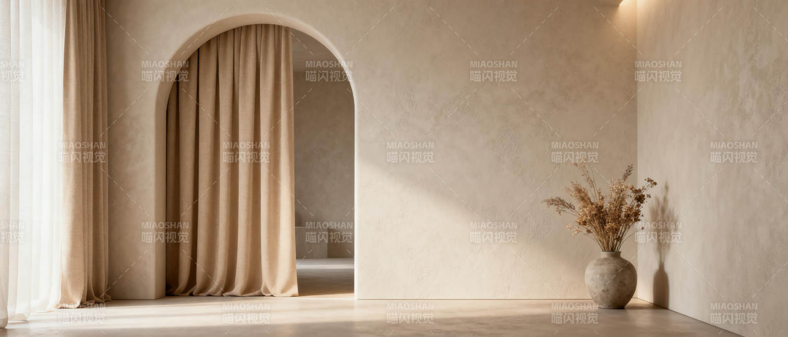 简约拱门静谧角落图片