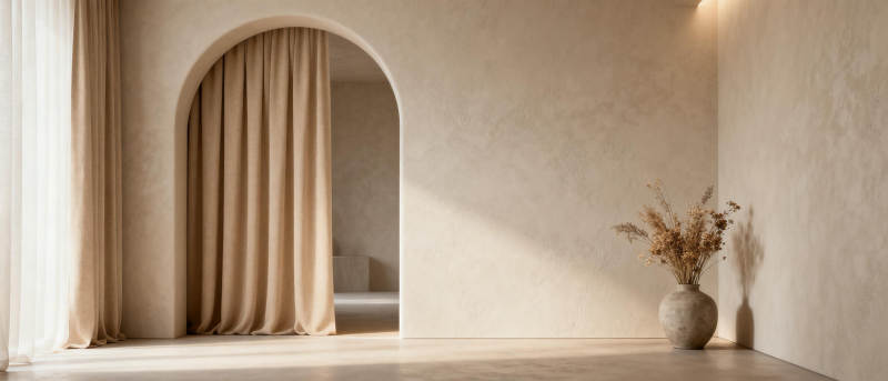 简约拱门静谧角落图片
