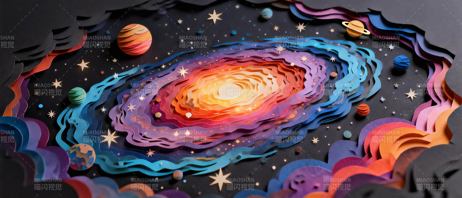 宇宙星河画卷图片