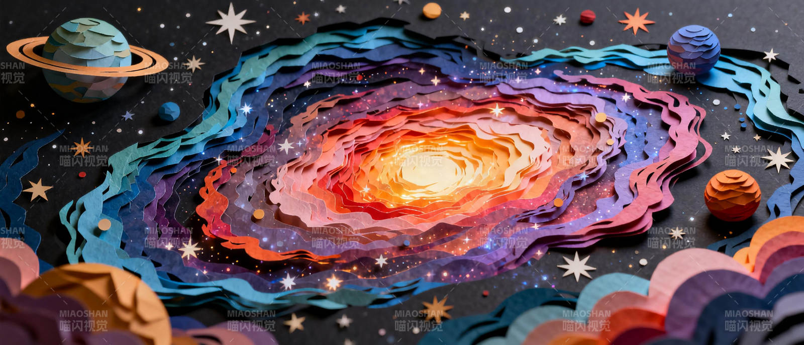 星河璀璨宇宙梦图片