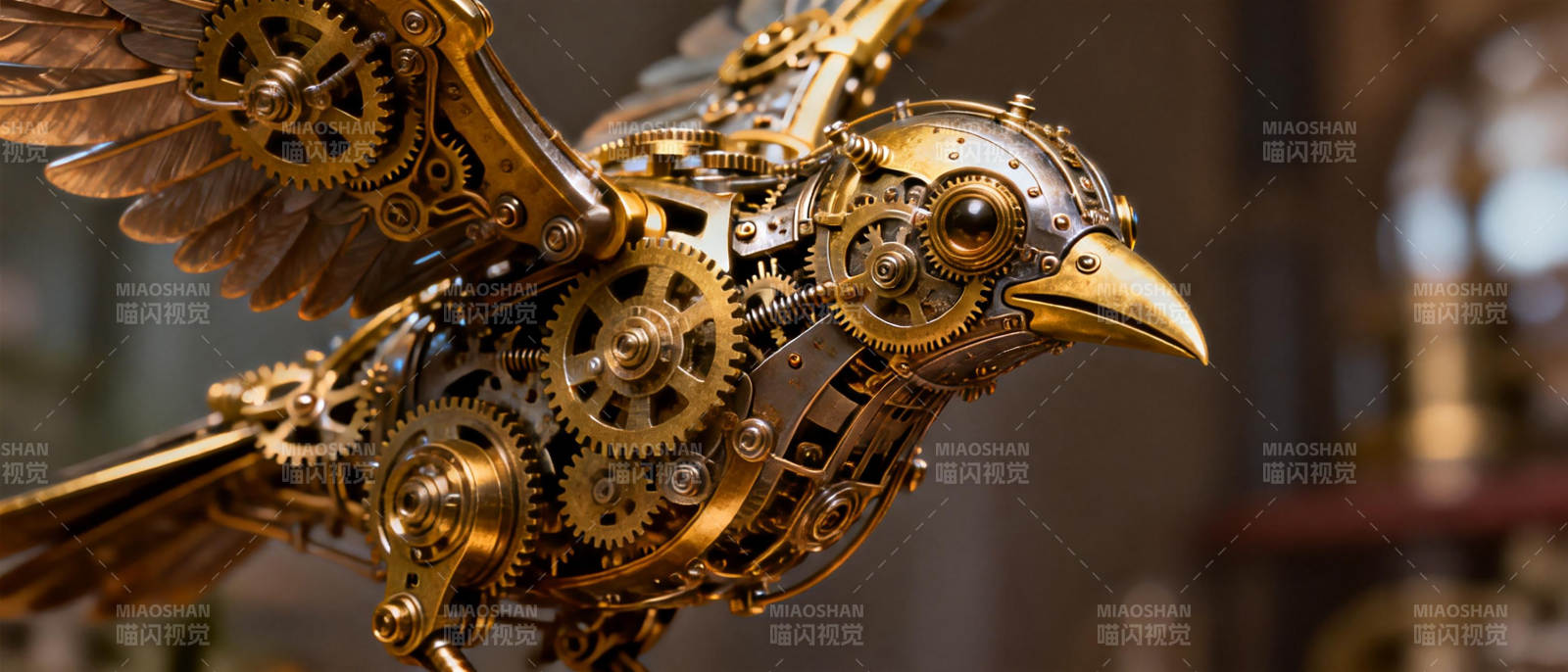 机械鸟飞翔图片