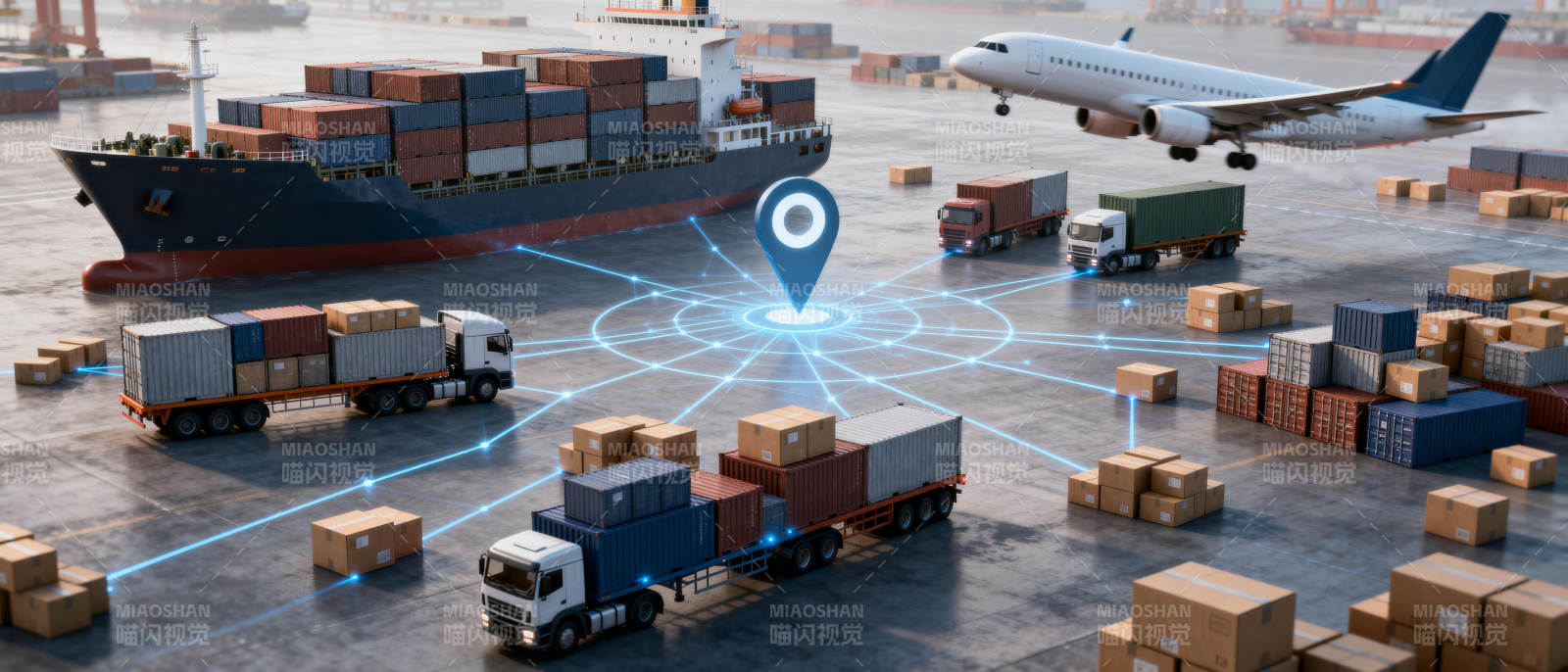 智能物流枢纽图片