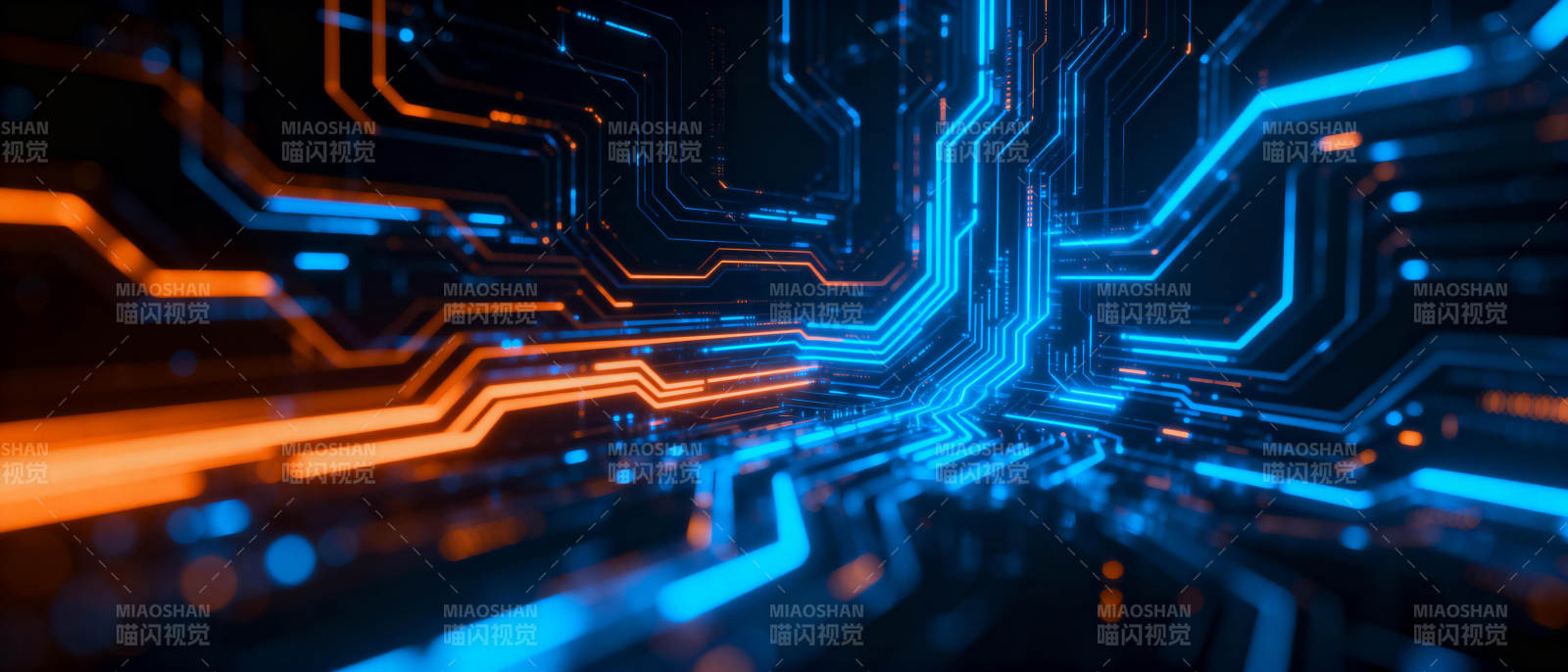 科技电路光影图片