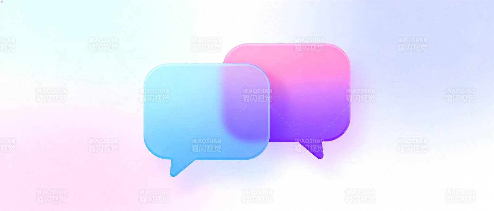对话气泡渐变图图片