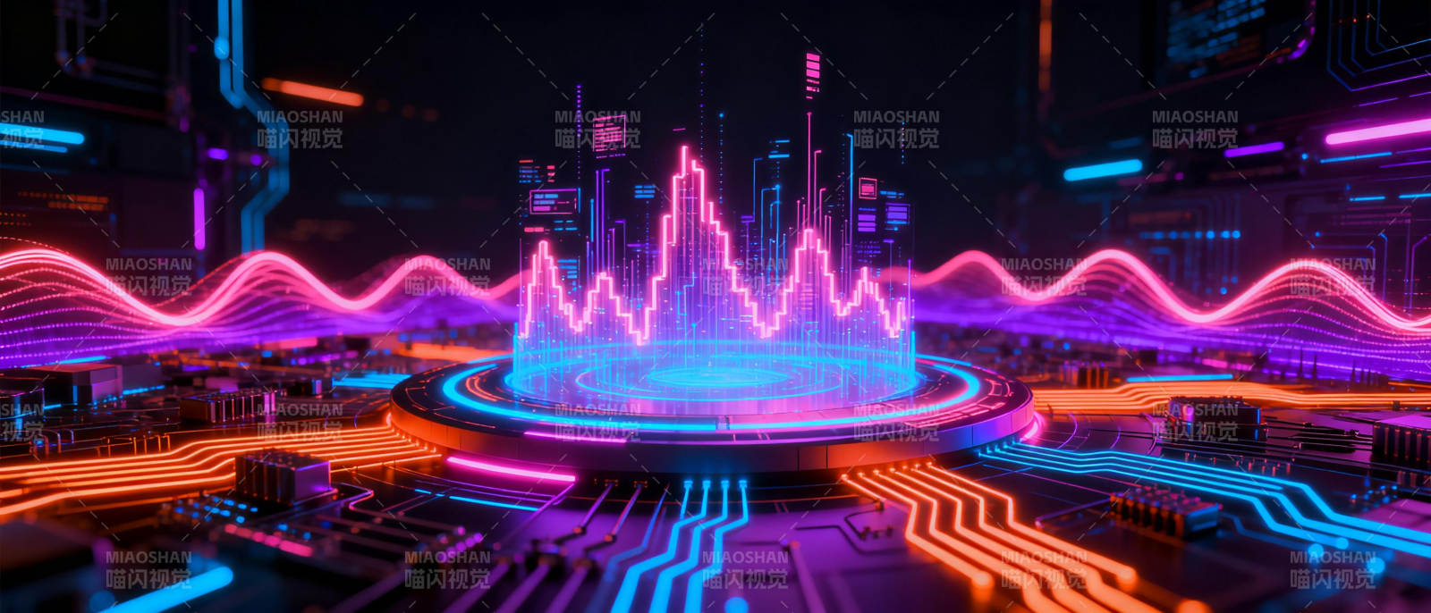 霓虹未来都市图片