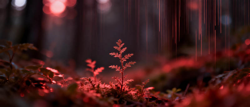 红光雨林新芽图片