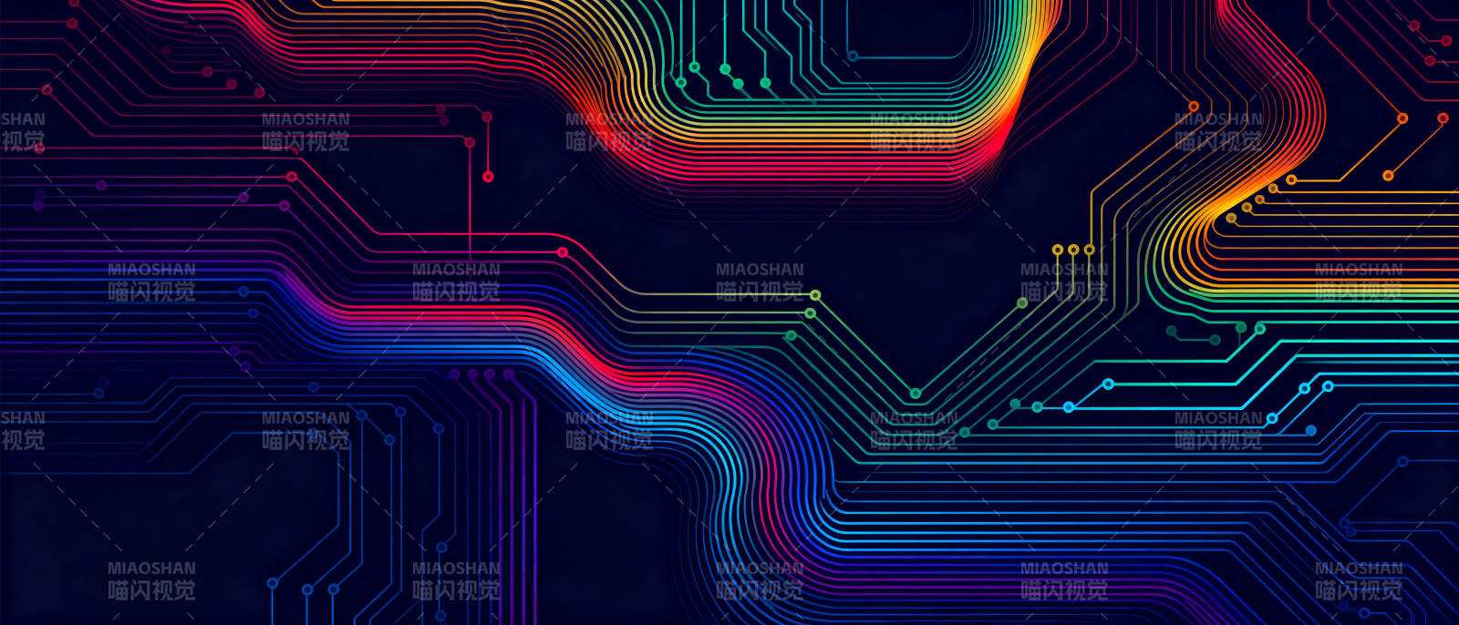 炫彩电路图图片